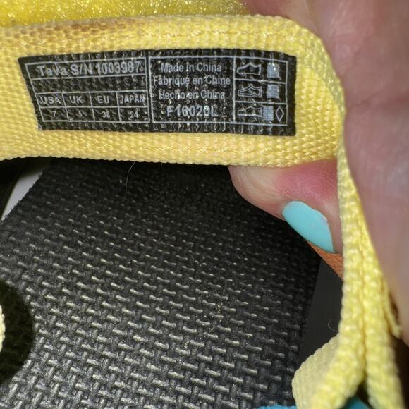 Teva Original Universal Sandals 90's Multi Color Block 1003987 Women's Size 7 - Picture 4 of 5